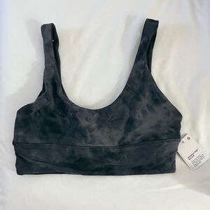Lululemon Athletica Black Tie-Dye Sports Bra